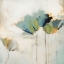 Picture of BLUE GREEN FLOWERS I