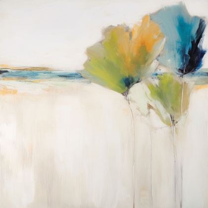 Picture of BLUE GREEN FLOWERS II