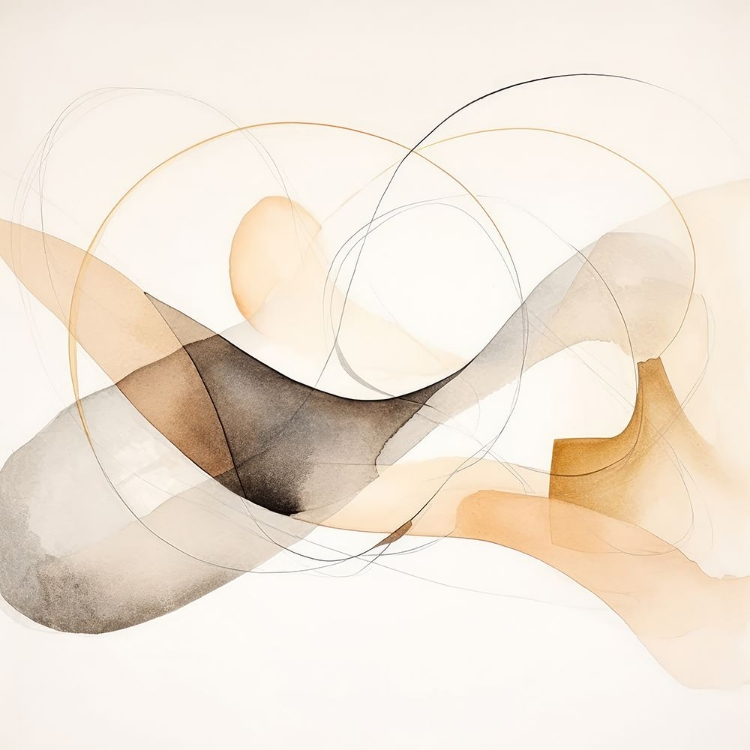 Picture of ABSTRACT ORGANIC SHAPES III