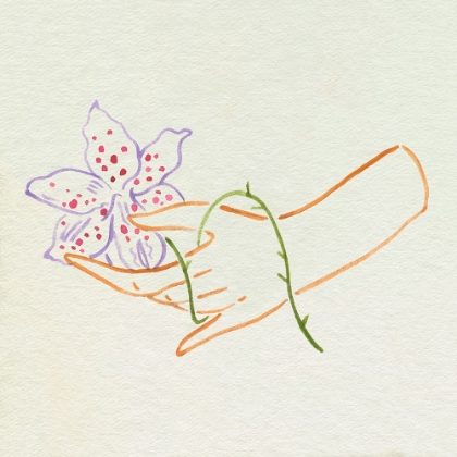 Picture of HAND AND FLOWER II
