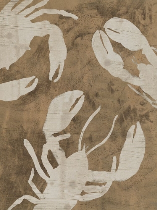 Picture of WOODGRAIN CRUSTACEANS II