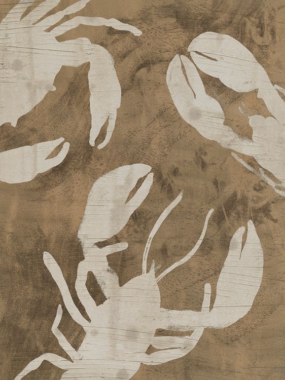 Picture of WOODGRAIN CRUSTACEANS II