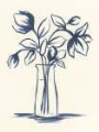 Picture of INDIGO BUD VASE I