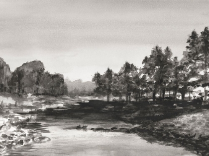 Picture of INDIA INK LANDSCAPE I