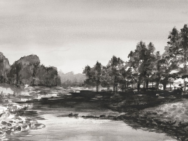 Picture of INDIA INK LANDSCAPE I