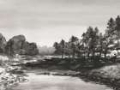 Picture of INDIA INK LANDSCAPE I