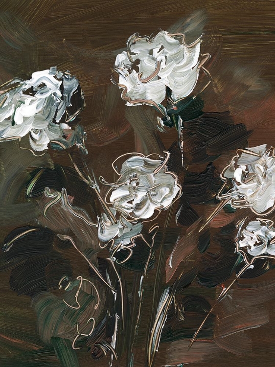 Picture of WHITE AND COPPER FLORAL II