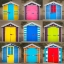 Picture of BEACH HUTS II