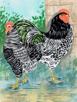 Picture of ROOSTER IN THE YARD II