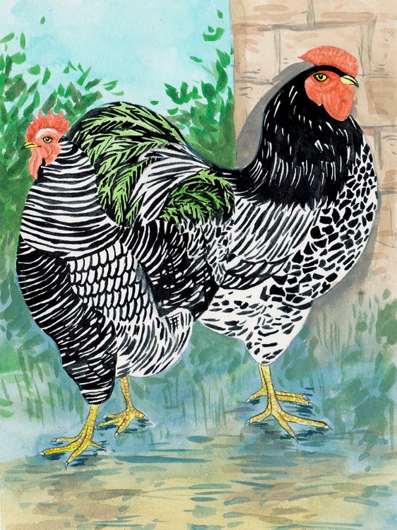 Picture of ROOSTER IN THE YARD II