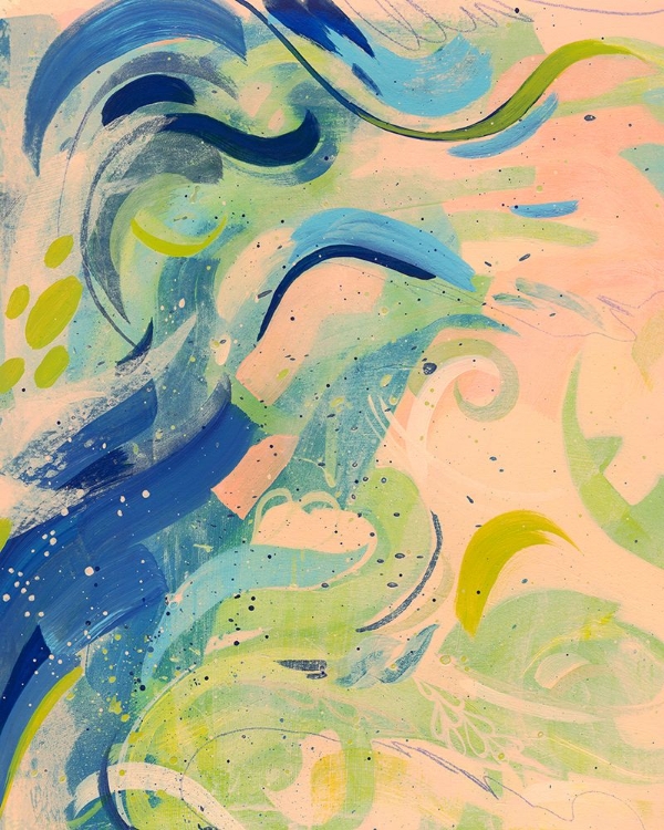 Picture of PEACH AND EVERGREEN I