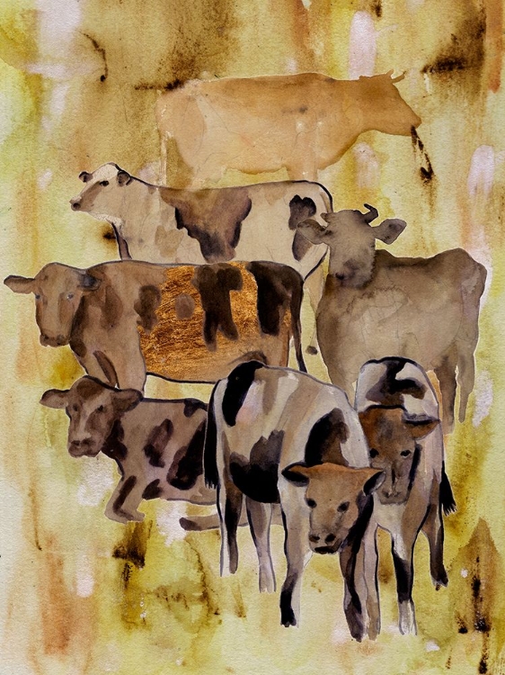 Picture of GOLDEN BULLS I