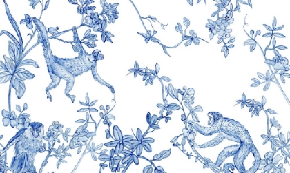 Picture of BLUE MONKEY LAND TOILE II