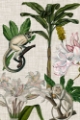 Picture of TROPICAL MONKEY ON LINEN II