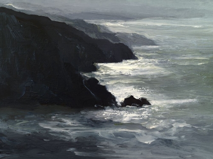 Picture of MONOCHROME COASTAL CLIFFS