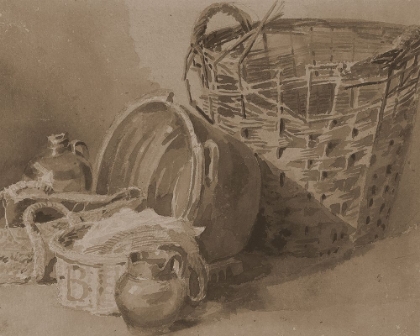 Picture of DEWINTS BASKET STILL LIFE II