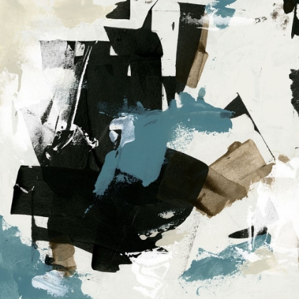 Picture of SCRAPED TEAL I