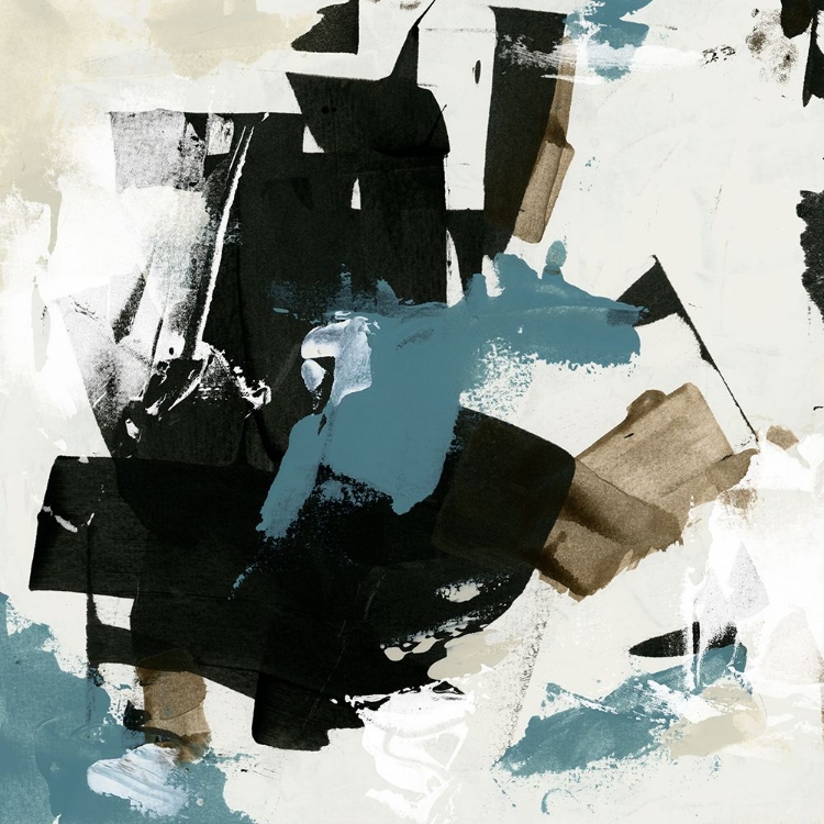 Picture of SCRAPED TEAL I