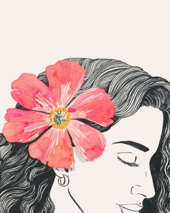 Picture of FLOWER IN HER HAIR I