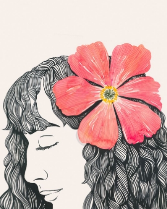 Picture of FLOWER IN HER HAIR II