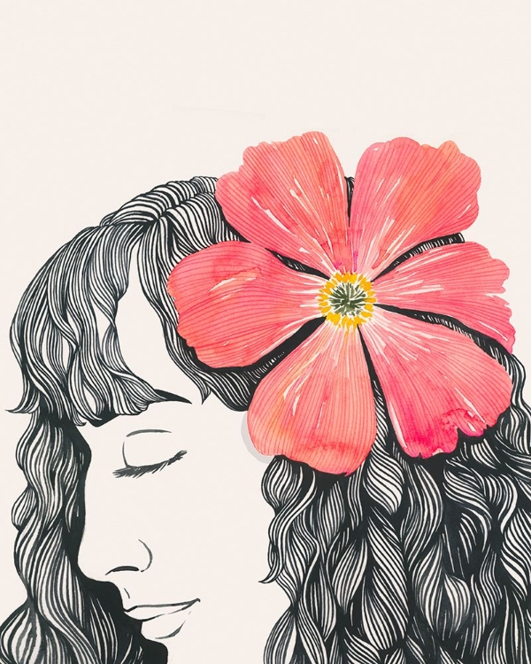 Picture of FLOWER IN HER HAIR II
