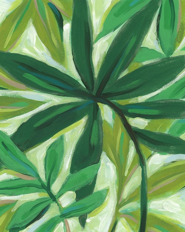 Picture of TROPICAL ISLAND LEAVES I