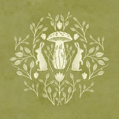 Picture of RABBITS AND MUSHROOMS I