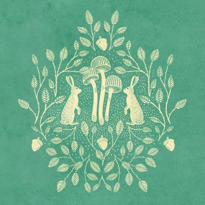 Picture of RABBITS AND MUSHROOMS VIII