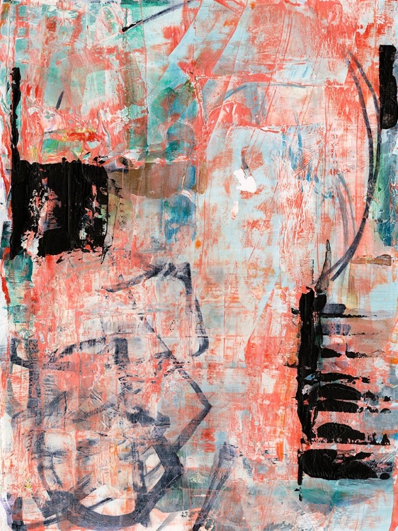 Picture of TANGERINE AND TEAL I