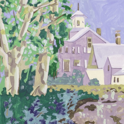 Picture of LAVENDER SKY TOWN I