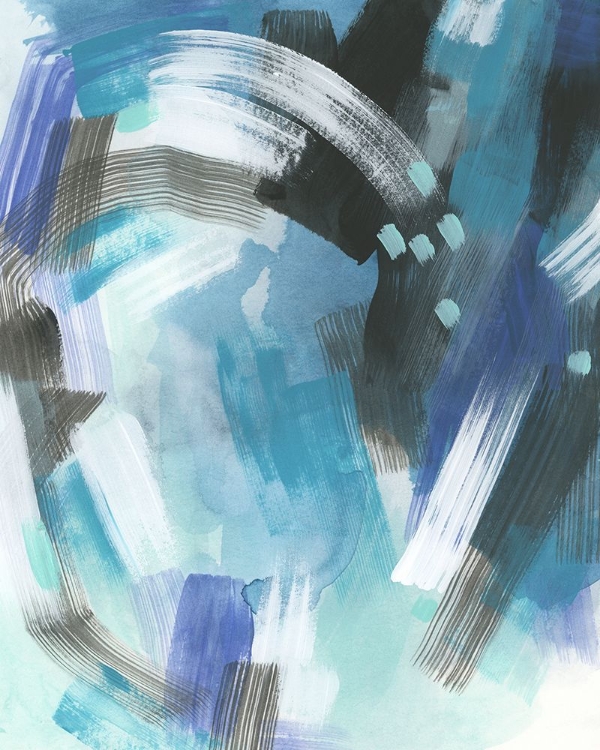 Picture of AQUATIC CROSSHATCH I