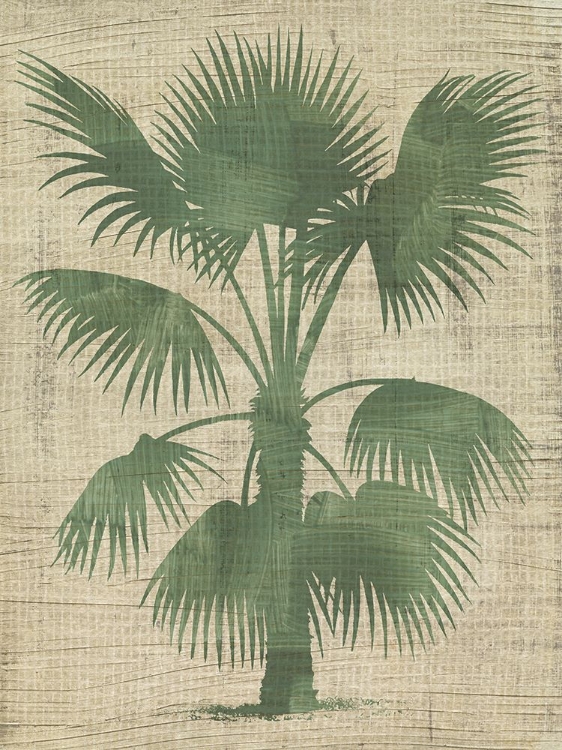 Picture of BURLAP PALM SILHOUETTE I