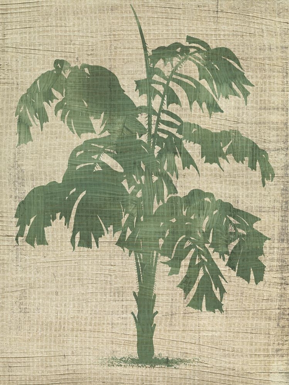 Picture of BURLAP PALM SILHOUETTE IV