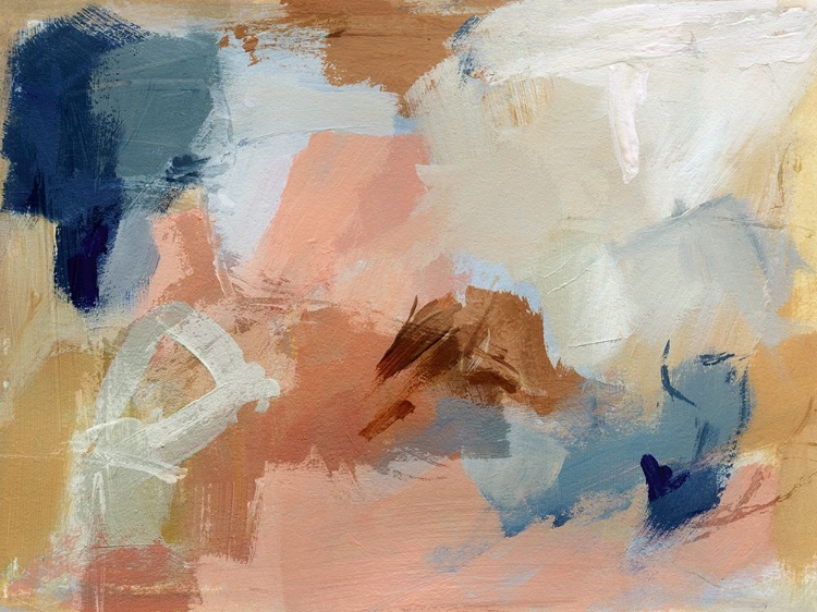 Picture of APRICOT NAVY SWIRL I