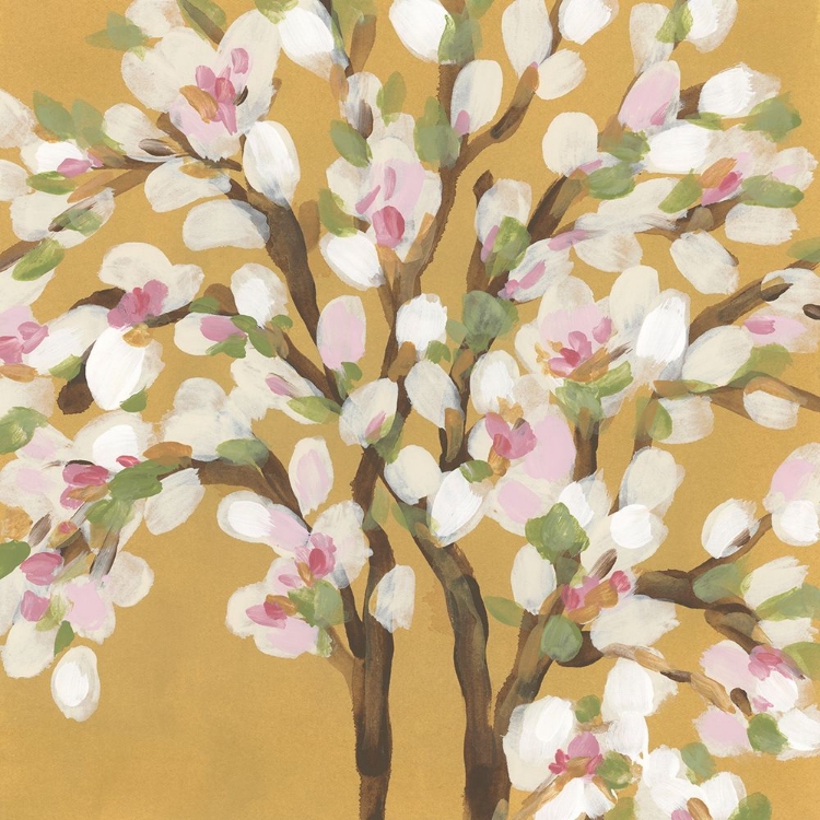 Picture of BLOSSOMS ON OCHRE I