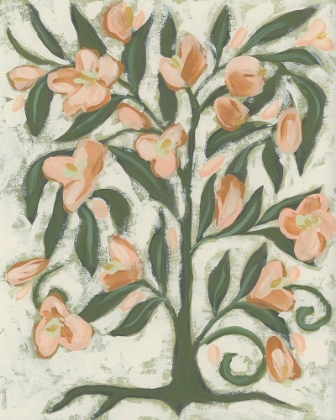 Picture of FOLK PEACH BLOSSOMS I