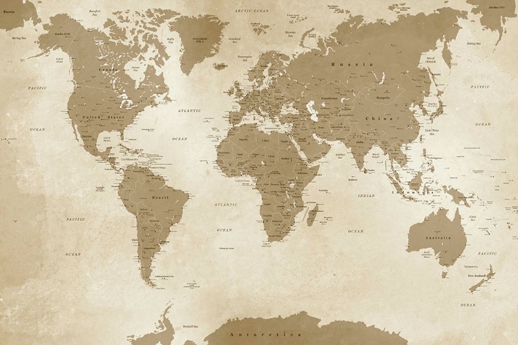 Picture of ANTIQUE STYLE WORLD MAP