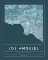 Picture of NAVY MINIMAL CITY MAP OF LOS ANGELES