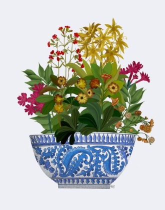 Picture of CHINOISERIE BOWL WITH WILD FLOWERS 2
