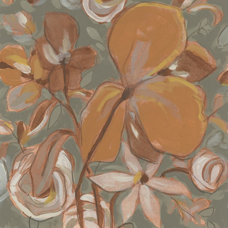 Picture of MOODY FLORALS I