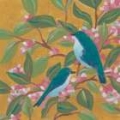 Picture of FLORAL BLUEBIRDS I