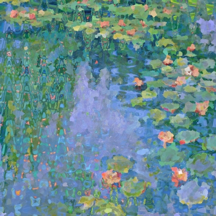 Picture of KALEIDOSCOPIC WATER LILLIES I