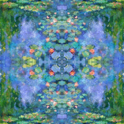 Picture of KALEIDOSCOPIC WATER LILLIES III
