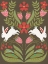 Picture of FOLK FLOWER AND RABBIT I