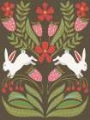 Picture of FOLK FLOWER AND RABBIT I