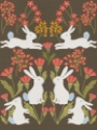 Picture of FOLK FLOWER AND RABBIT II