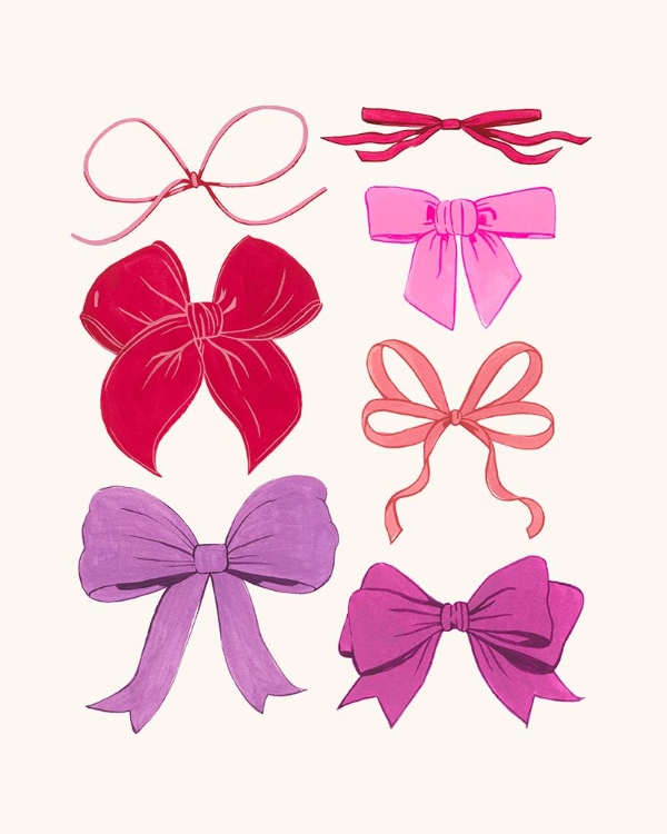 Picture of PINK BOWS I