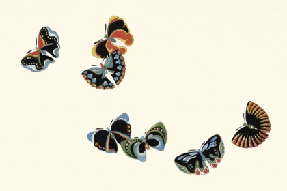 Picture of KAMISAKA SEKKAS WOODBLOCK BUTTERFLIES IV