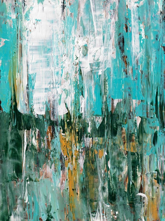Picture of ABSTRACT TURQUOISE FOREST I