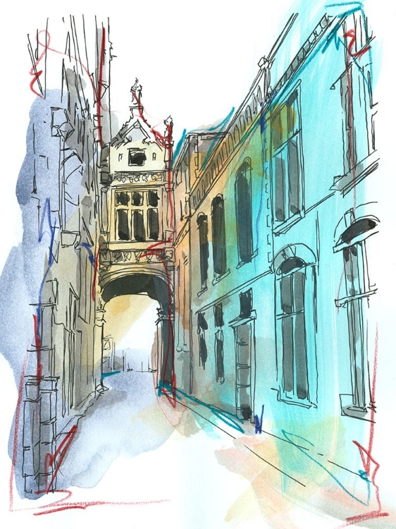 Picture of EUROPEAN STREET SKETCH II